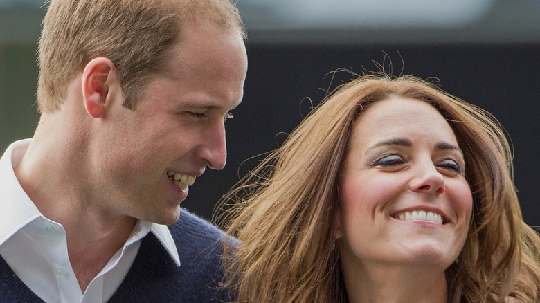 Prince William and Kate Middleton smiling