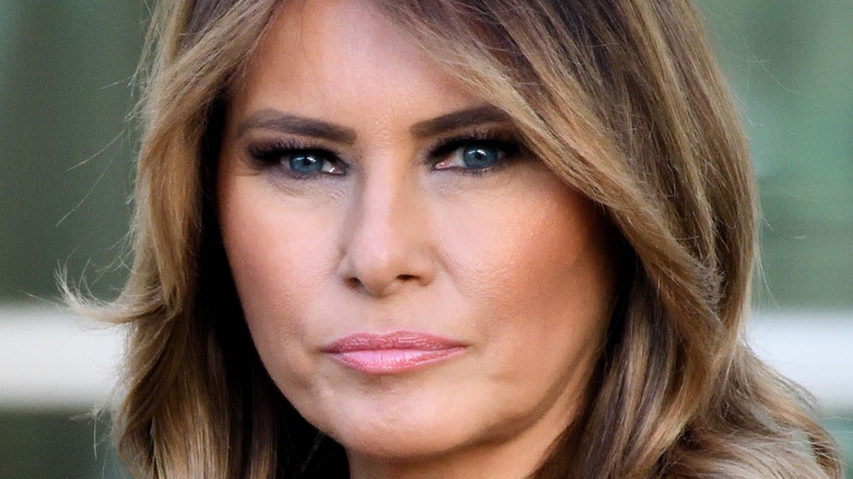 Melania Trump serious face 2019