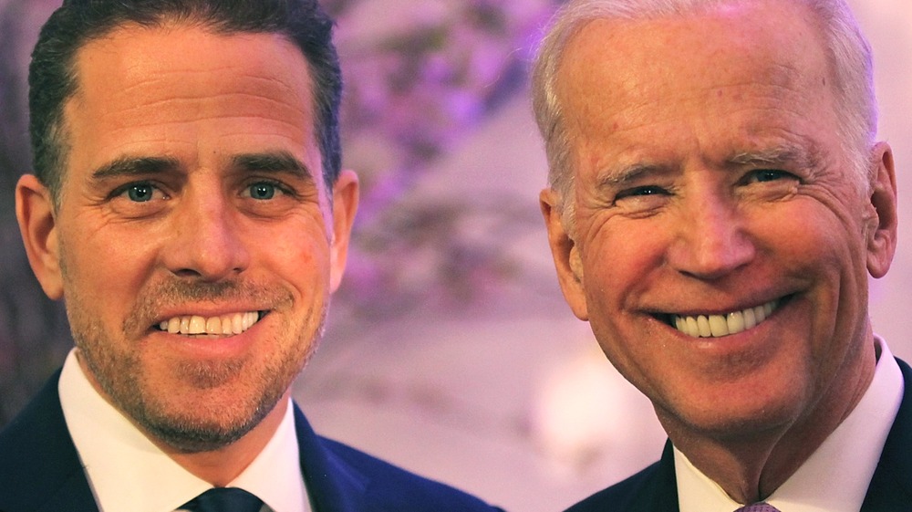 Joe Biden and Hunter Biden smiling