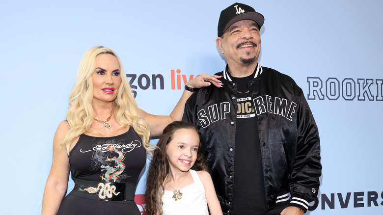 Coco Austin, Ice-T, and Chanel Marrow posing