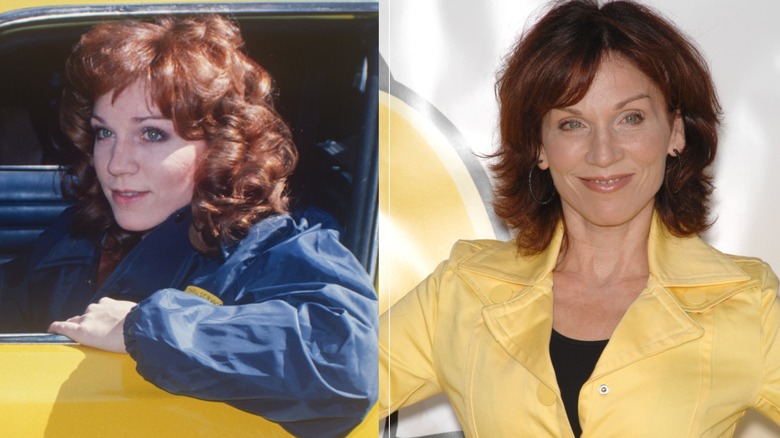 Side by side images of Marilu Henner then and now