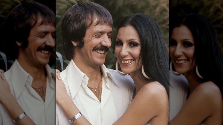 Sonny and Cher smile for a photo in 1970