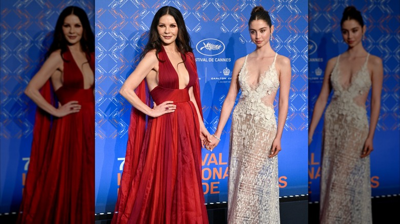 Catherine Zeta-Jones and Carys Douglas at the 2023 Cannes Film Festival