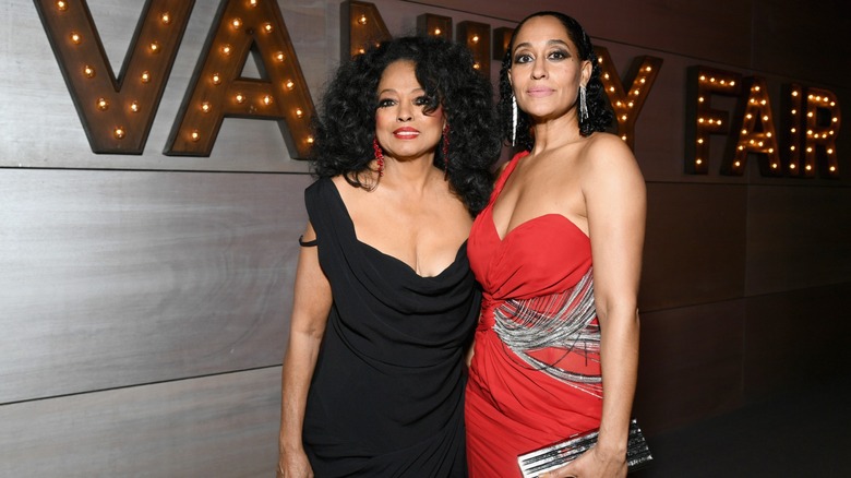 Diana Ross and Tracee Ellis Ross at the 2019 Vanity Fair Oscar party