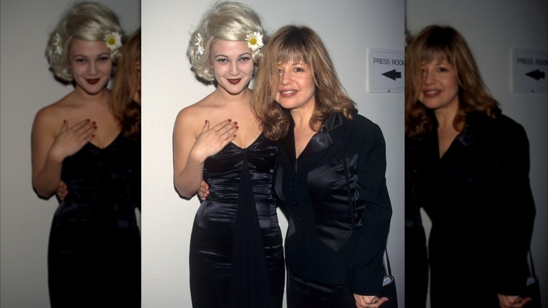 Drew Barrymore and Jaid Barrymore at the 1995 MTV Movie Awards