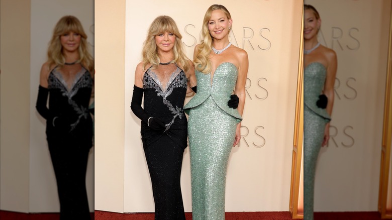 Goldie Hawn and Kate Hudson strike a pose at the 2026 Academy Awards