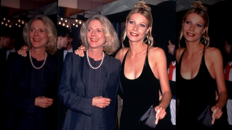 Gwyneth Paltrow poses with her mother Blythe Danner in 1996