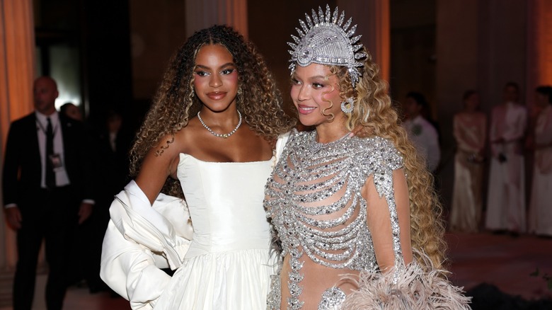 Blue Ivy and Beyoncé pose at the 2026 Met Gala
