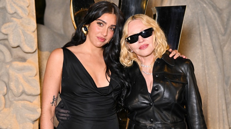 Madonna and Lourdes Leon attend Paris Fashion Week in 2025