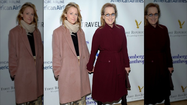 Mamie Gummer and Meryl Streep attend a power lunch in 2015
