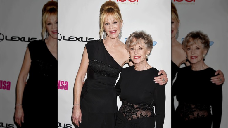 Melanie Griffith and Tippi Hedren at the 2016 Hollywood Beauty Awards