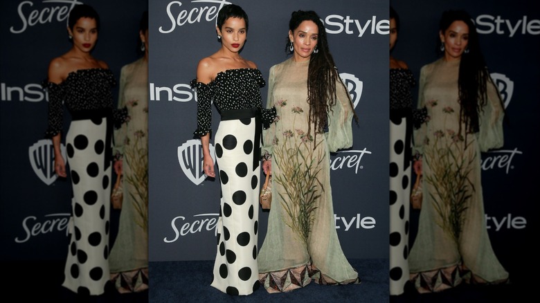 Zoë Kravitz and Lisa Bonet at the 2020 Golden Globes after party