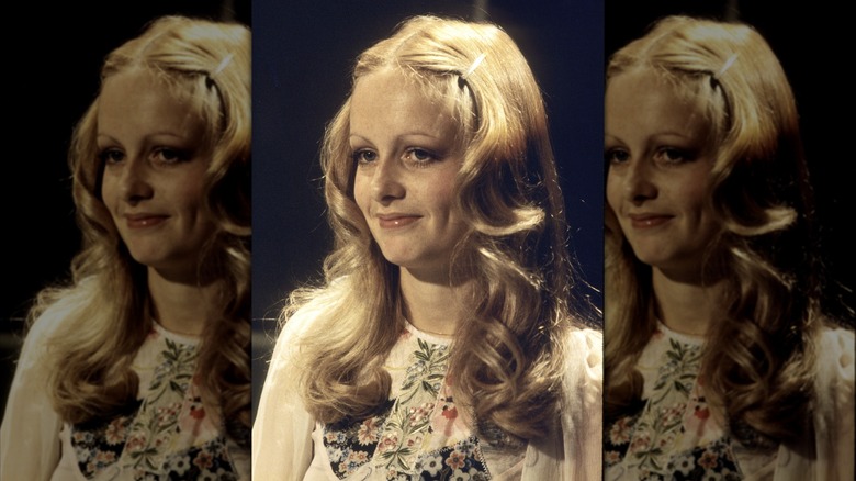 Twiggy smiling