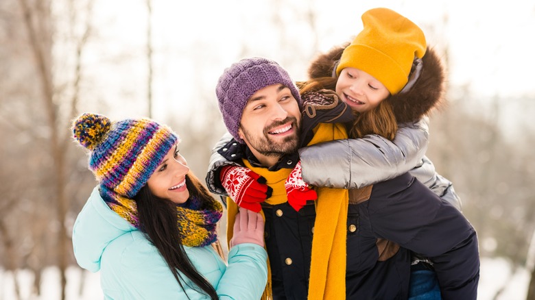 Family spending time together outdoors