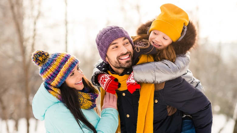 Family spending time together outdoors