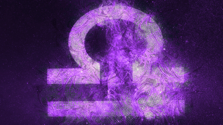 Purple Libra symbol
