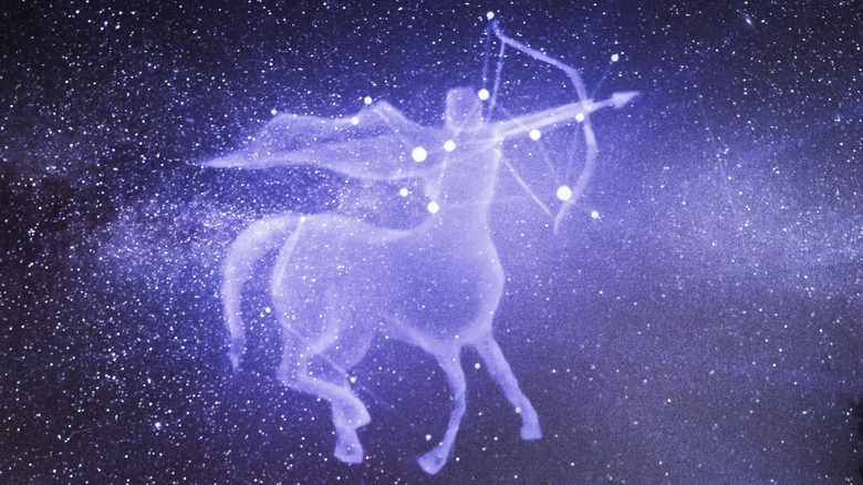 The Sagittarius constellation in the sky 