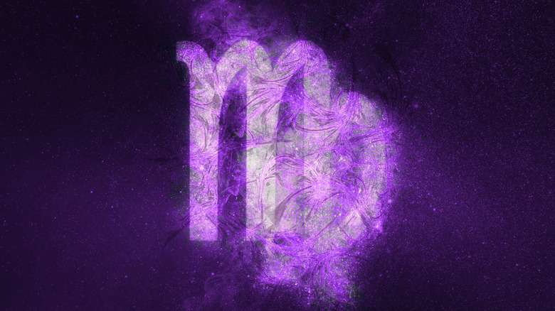 Purple Virgo sign