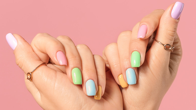 Woman displaying her nails