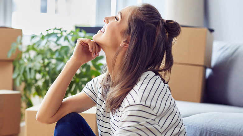 Young woman smiling