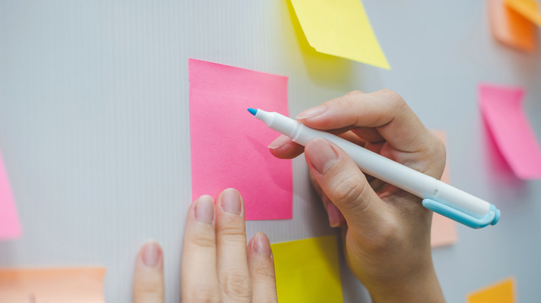 sticky notes