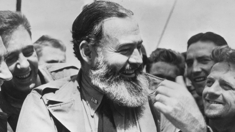 Ernest Hemingway smiling 