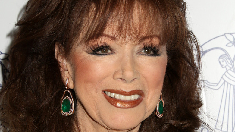 Jackie Collins smiling