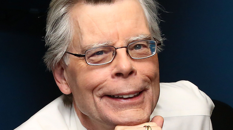 Stephen King smiling