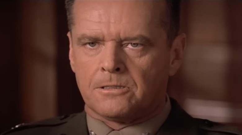 Jack Nicholson's Col. Nathan R. Jessep on the stand in "A Few Good Men"