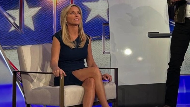 Ainsley Earhardt on the set of "Fox and Friends" in New York City, NY (2025)
