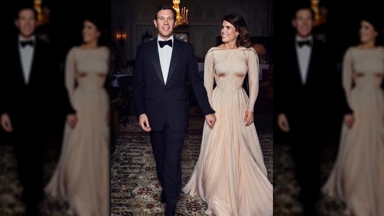 Princess Eugenie wedding reception dress