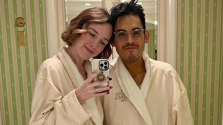 Tanner Martin with wife