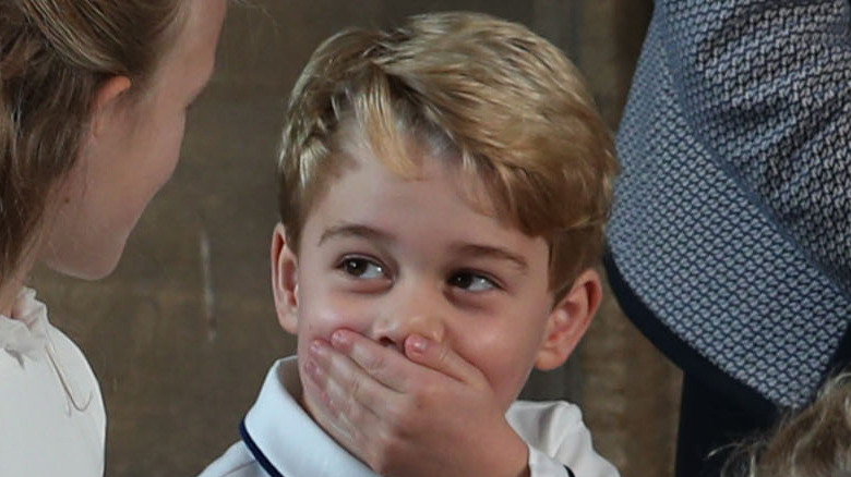 Prince George at Princess Eugenie's wedding