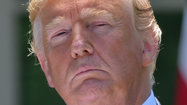 Donald Trump has a perplexed look on his face 2019