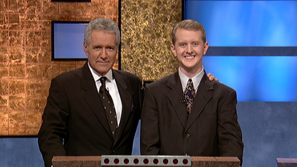 Alex Trebek and Ken Jennings