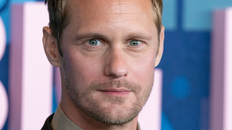 Alexander Skarsgard looking serious