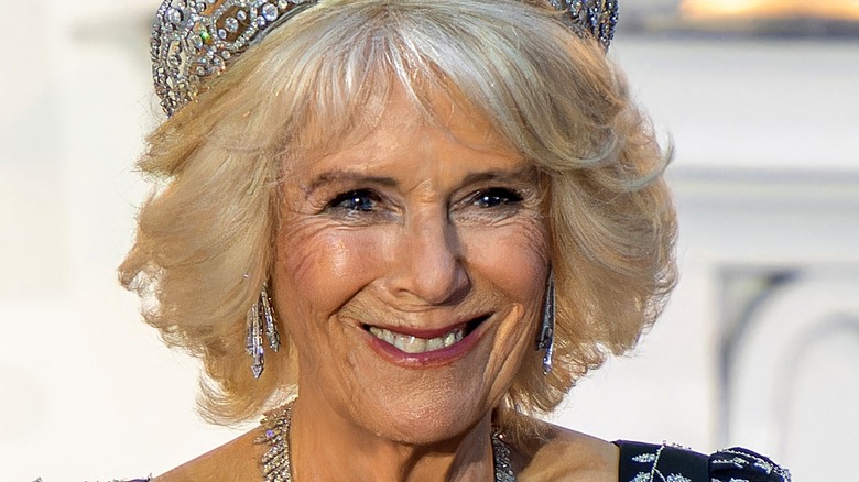 Close up of Queen Camilla