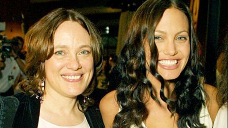 Angelina Jolie with her mother Marcheline Bertrand