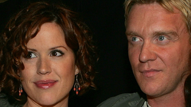 Anthony Michael Hall and Molly Ringwald at event