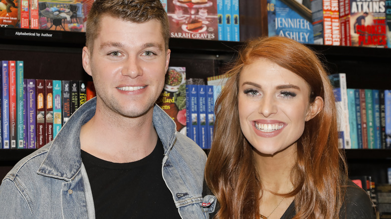 Audrey and Jeremy Roloff smiling books
