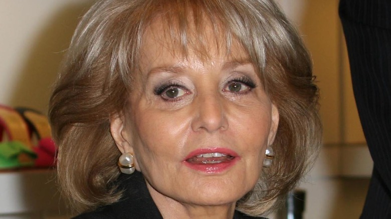 Barbara Walters talking