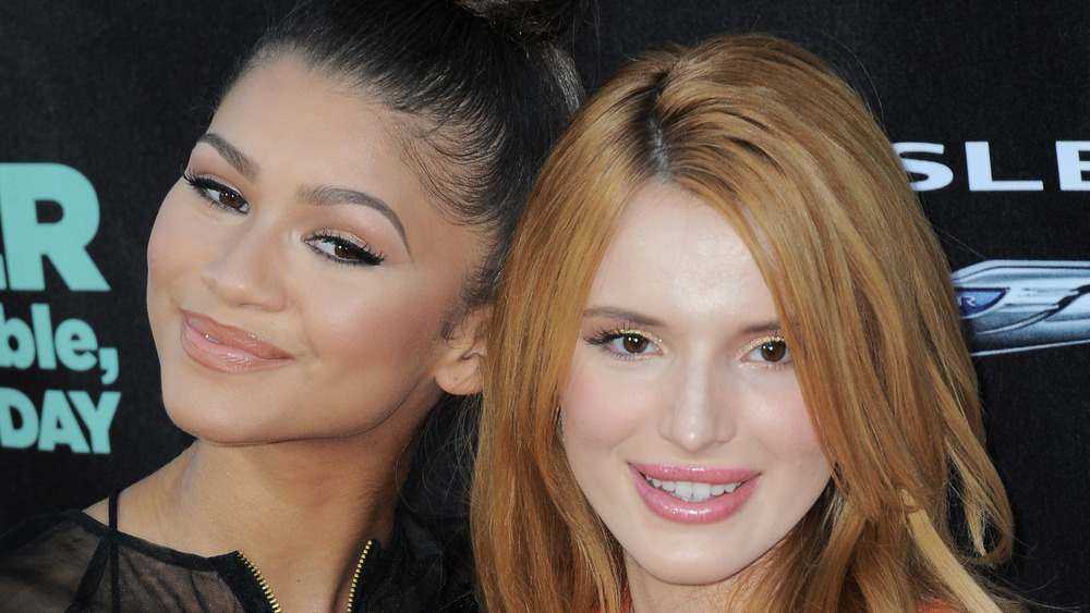 Bella Thorne and Zendaya posing