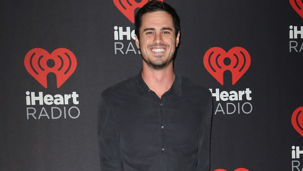 Ben Higgins in black shirt at event