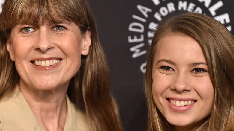 Bindi and Terri Irwin smiling