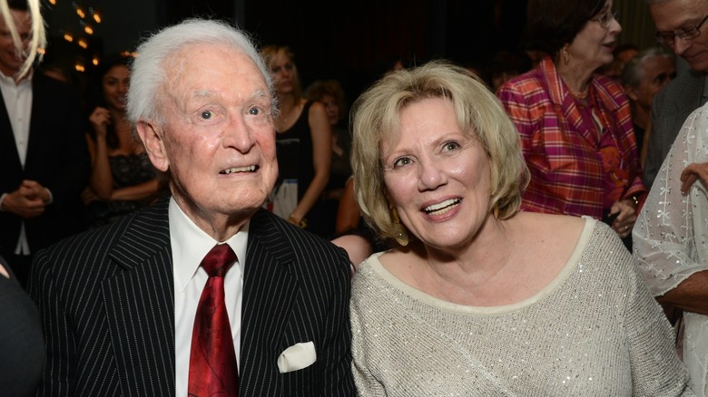 Bob Barker and Nancy Burnet smiling