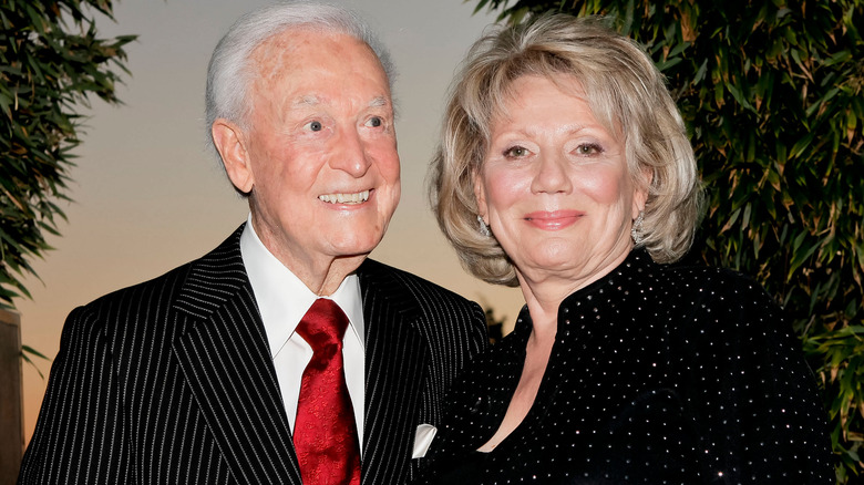 Bob Barker and Nancy Burnet smiling