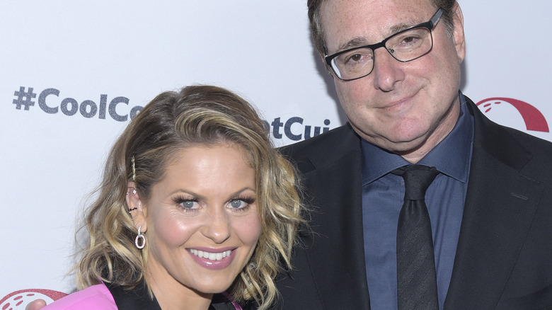 Bob Saget and Candace Cameron Bure at an event. 