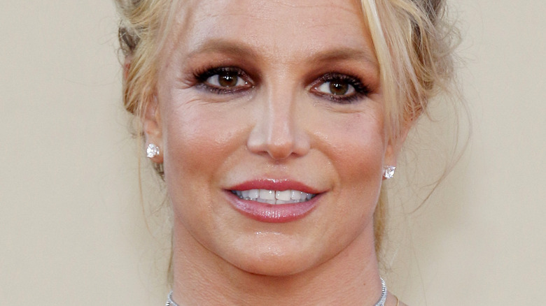 Britney Spears smiles at an event