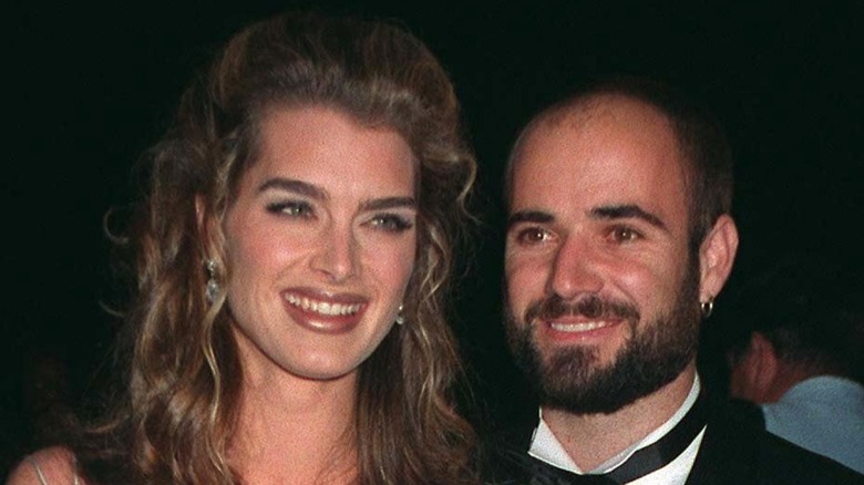 Brooke Shields and Andre Agassi