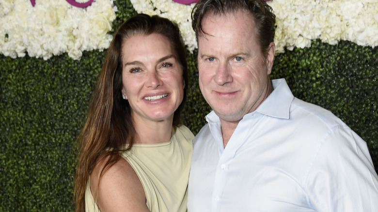 brooke shields chris henchy smiling